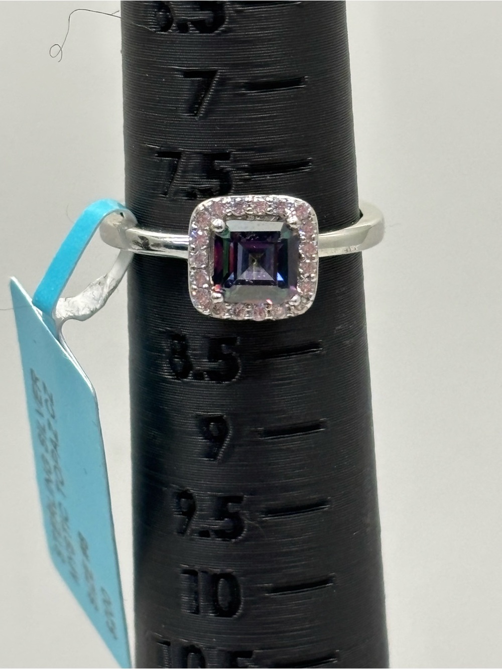 Sterling silver mystic topaz cuz size 8